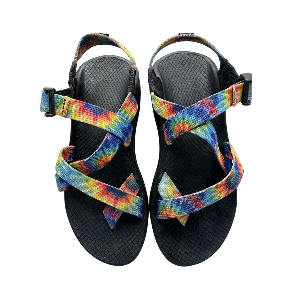 Chaco Women’s W7 Rainbow Tie Dye Z Strap Sport Hiking Sandals Comfort Outdoor